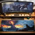 Игровой коврик для мыши DigitalRazor Elden Ring pixel Gray 900x400x4mm, серый, чёрный