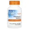 Doctor's Best Vitamin D3, 125 mcg (5,000 IU), Витамин Д3 для иммунитета взрослым, костей и сердца, 180 мягких капсул