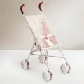 331970, Коляска трость для кукол TWIGLET от Happy Baby, игрушечная складная коляска для игрушек, розовая с цветами