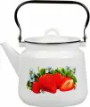 Чайник для плиты стальэмаль эмал 3,5л Клубника садов 1с26с