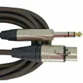 True magic TEMG029/15M Кабель микрофонный Jack 6.3 XLR female, стерео, 15м, 6.5мм, фиолетовый