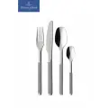 Набор столовых приборов на 6 персон, 24 предмета, S+ Taupe, Villeroy & Boch, Нержавеющая сталь, Силикон