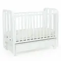 Кроватка для новорожденных Bebizaro Heirloom White Маятник универсальный с ящиком (ШхГхВ) 128х69х109 см