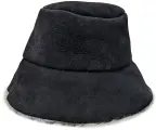 Шапка банная из овчины Панама черная, Овечкинъ
