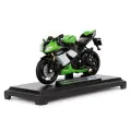 Модель мотоцикла Kawasaki Ninja ZX-10R 1:18, металл/пластик, зеленый/черный