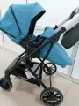 Детская прогулочная коляска LUXMOM 740 изумруд/ черная рама