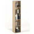 Стеллаж БАНГА-15, дуб сонома, открытый для книг, (ВхШхГ) 177,2х36,8х32,6 см, ЛДСП