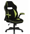 Кресло игровое DOBRIN RICK, черно-светло-зеленый