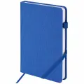 Ежедневник недатированный А5 Brauberg Finest (136 листов) обложка под кожу, резинка, синий (111872), 2шт.