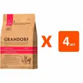 Корм сухой Grandorf Single Grain Dog Adult Medium & Maxi Turkey низкозерновой для взрослых собак средних и крупных пород с индейкой, 3 кг х 4 шт