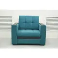 Кресло-кровать Атланта 65 Изумрудный Велюр, 92х91х88 см, с ящиком для белья