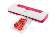 Вакуумный упаковщик Kitfort КТ-1536-1 белый/малиновый