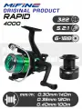 Катушка рыболовная с байтранером MIFINE RAPID 4000B G, 6+1 подшипник, зеленого цвета