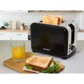 Тостер Oursson TS2120/BL, мощность 930 Вт, 7 режимов, функция подогрева и размораживания