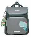 Рюкзак LOREX Kids Classic Dino, 16 л, серый, 36х28х16 см, жесткий, 1 отдел, держатель для карточек, брелок (LXKBPCL-DN)