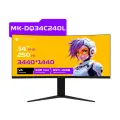 Монитор игровой Machenike MK-DQ34C240L, 34”, изогнутый, VA, 3440x1440, 250 Гц