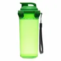Шейкер спортивный для коктейлей, спортивного питания, 500 мл, с ситом, 21 х 8.5 см, зелёный