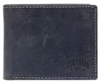 Бумажник KLONDIKE 1896, фактура гладкая, черный