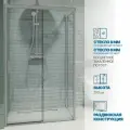 Душевой уголок GWMPSLRC863B 75x145 см, цвет фурнитуры хром матовый, стекло бесцветное закаленное 8/6 мм