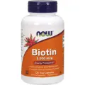 NOW Biotin 5000 мкг, 120 капс.