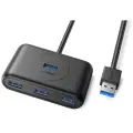 Хаб (разветвитель) Ugreen USB 3.0 x 4, 1 м, черный(20291)