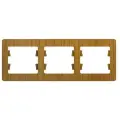 Рамка 3-м Glossa горизонт. дер. дуб SchE GSL000503 (3шт. в упак.)