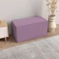 Пуф Куб 40х80 см, велюр сиреневый