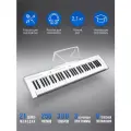 Синтезатор TESLER KB-6120 WHITE, компактный корпус, обучающий режим, 61 кл, 300 тембров, автоаккомпанемент