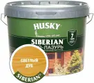 HUSKY SIBERIAN Эко-Лазурь для дерева полуматовая цвет светлый дуб 9 л
