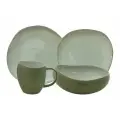 Набор обеденный Organica, зелёный 4 персоны 16 предметов (Easy Life)