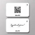 NFC-визитная карточка белая Здравствуйте от Dijiben