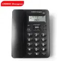 Zhongno Telephone, Home Landline, Hands-Free Calling, Dual-Button Dialing, Caller ID, Business Office, Home, Hotel, Elderly, Reception, W099 Black