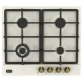 Газовая варочная панель Korting HG 661 CTGB 58 см, 4 конфорки, слоновая кость