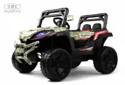 Детский электромобиль RiverToys L888LL с дистанционным управлением зеленый камуфляж