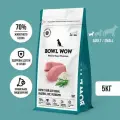 Корм сухой Bowl Wow NATURAL SUPER PREMIUM ADULT SMALL для собак мелких пород индейка, рис, розмарин, 5 кг