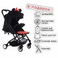 Детская прогулочная коляска с выдвижной ручкой как в чемодане Chiccolino грэйс минни