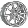Литые диски LS wheels 786 6,5x15 4x100 ET40 dia 73,1 SF (цвет: серебристый+полировка)