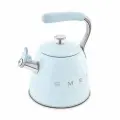 Чайник для плиты SMEG CKLW2001PB со свистком, пастельный голубой, 2,3л