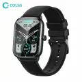 Смарт часы Colmi C61 Black Middle Frame Black Silicone Strap, наручные, с Bluetooth, HD-Экран, функция вызова, металлический корпус, водонепроницаемые черные с силиконовым ремешком