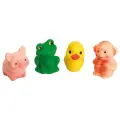 Набор для ванной ОГОНЁК Малыши (С-1017), розовый/желтый/зеленый, 4 шт.