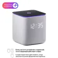 Умная колонка Яндекс Станция Миди с Алисой на YandexGPT, серый, Zigbee, подписка на 1 год, 
