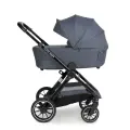 Коляска Agex Prima, 2 в 1 , поворотные колёса, всесезон, серая