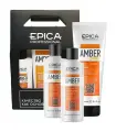 EPICA Professional Набор Amber Shine Organic (шампунь 250мл + кондиционер 250мл + маска 250мл)