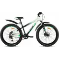 Велосипед SITIS CROSSER 26 HD (2025) Black-White-Green хардтейл, с алюминиевой рамой 13,5 для роста 145-160