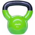 Гиря виниловая STARFIT DB-401, зеленая, 8 кг, долговечный чугун