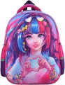Ранец Феникс+ Девушка с сердцем, полиэстер/ЭВА, розовый, для девочек