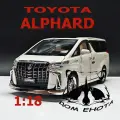 Машинка металлическая Toyota Alphard (1:18) открывающимися дверьми, капотом и багажникомсо световыми и звуковыми эффектами