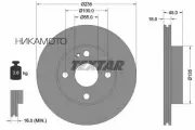 TEXTAR 92061500 92061500 диск тормозной передний! Mazda 323/CX-5