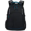 TORBER T2324 Рюкзак torber rockit с отделением для ноутбука 15.6, чёрный/синий, нейлон, 32 х 14 х 50 см, 22л