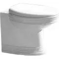 Унитаз приставной CeramaLux 2474 белый, безободковый, с крышкой микролифт
